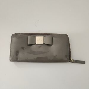 Kate Spade Gray Wallet with Bow